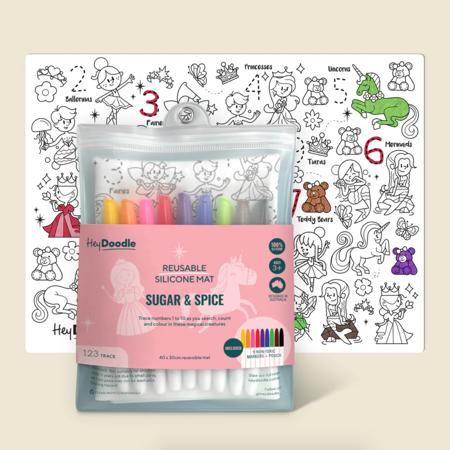 Sugar & Spice Colouring Mat