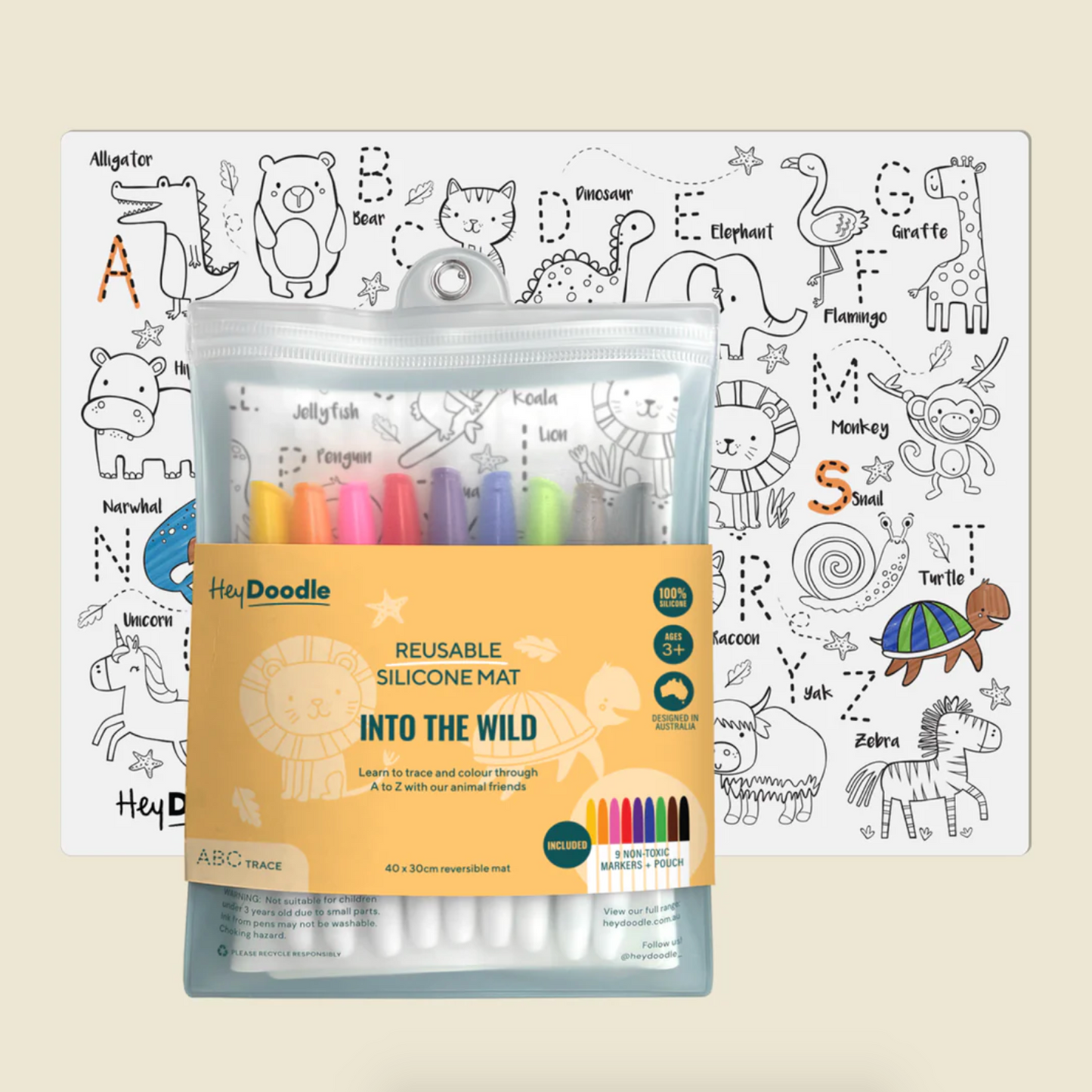 Into The Wild Colouring Mat