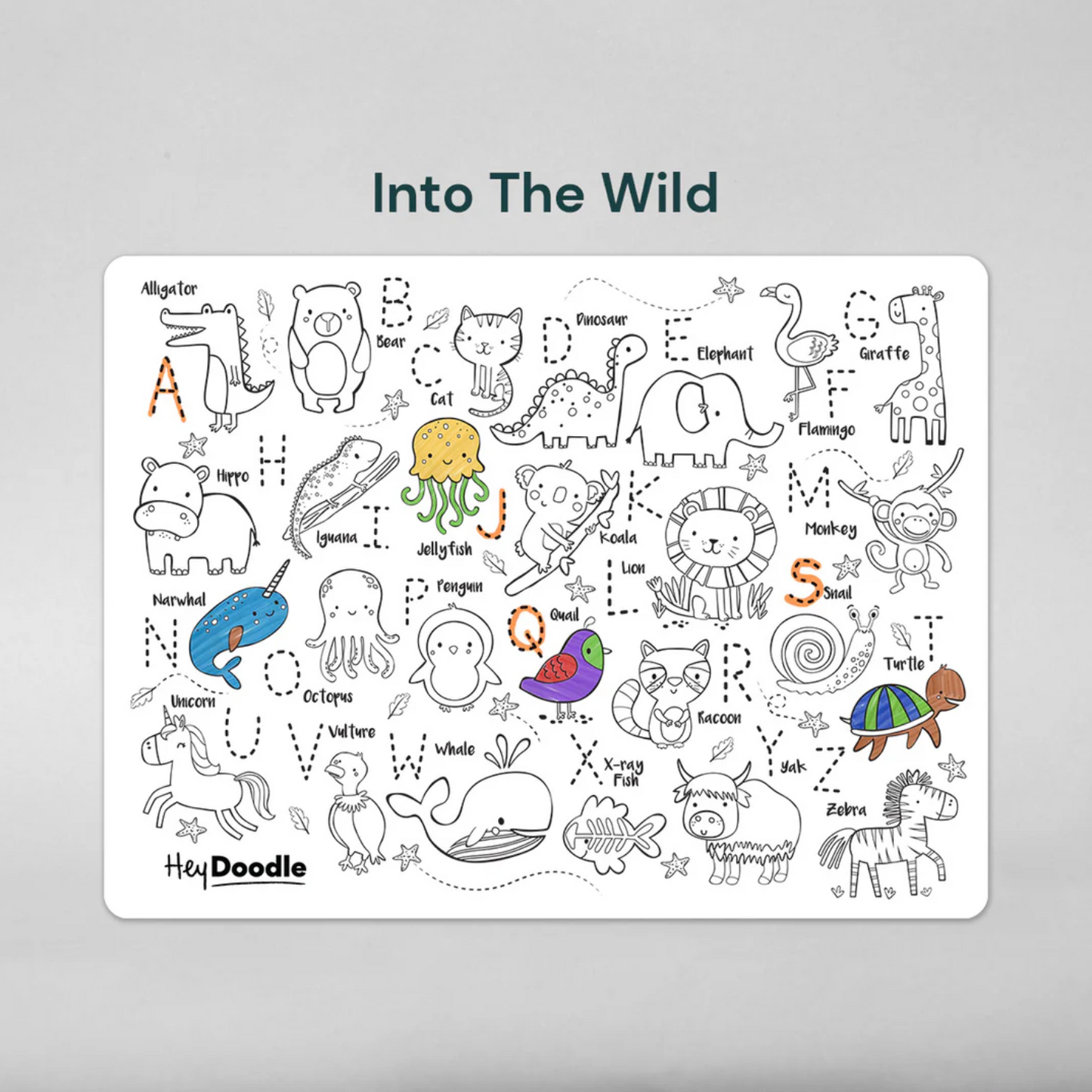 Into The Wild Colouring Mat