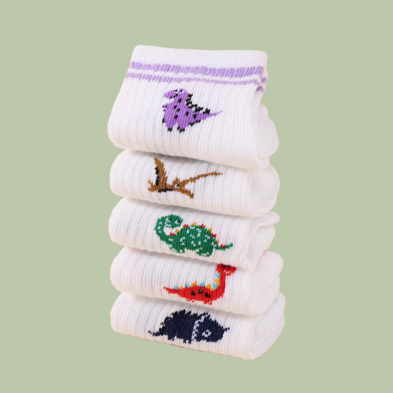 Dino Stripe Socks