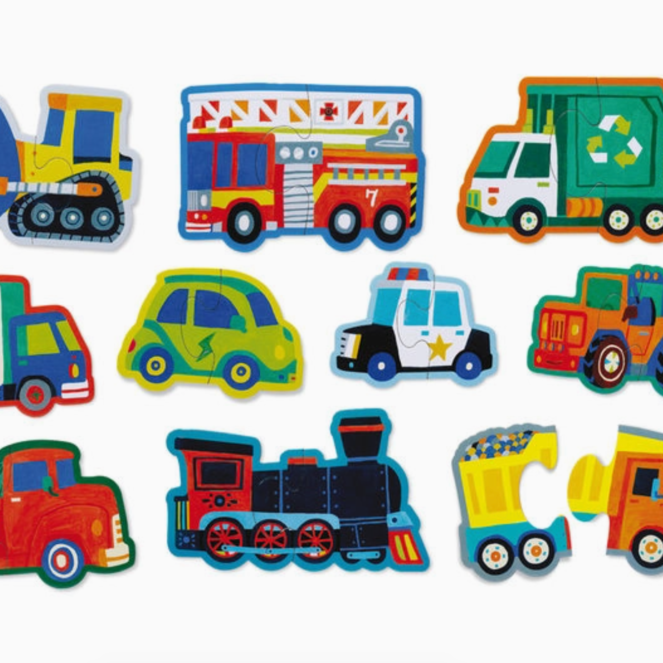 Let’s Begin Puzzle, Vehicles