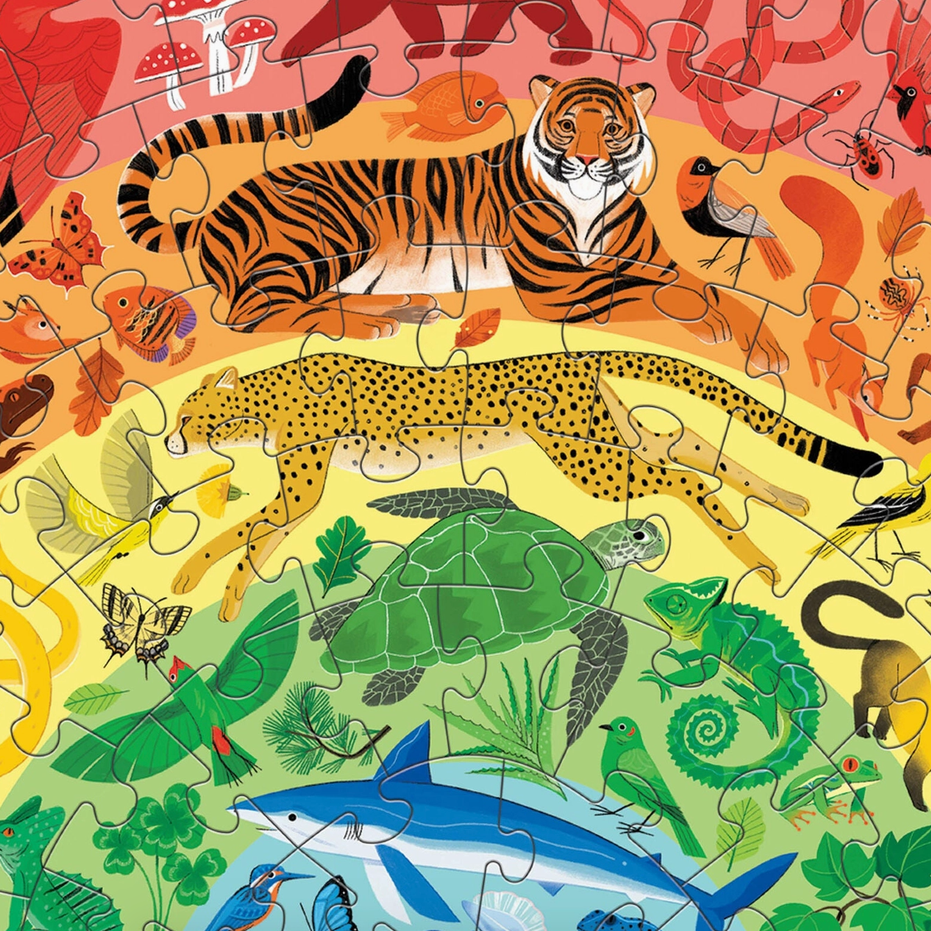 Rainbow Puzzle, Animals