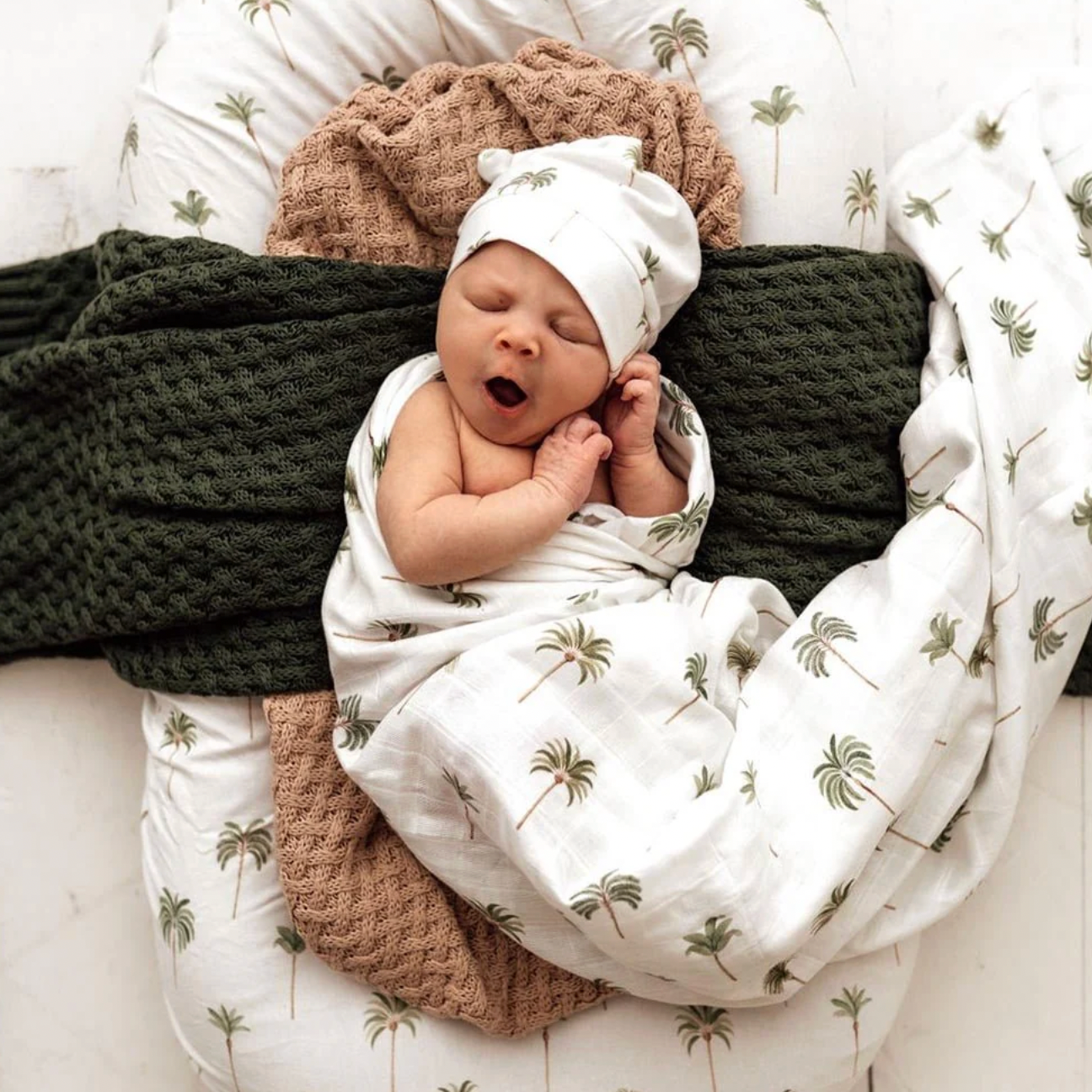 Green Palm Organic Muslin Wrap