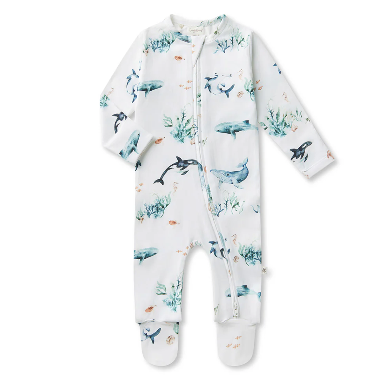 Ocean Organic Snuggle Sleepsuit