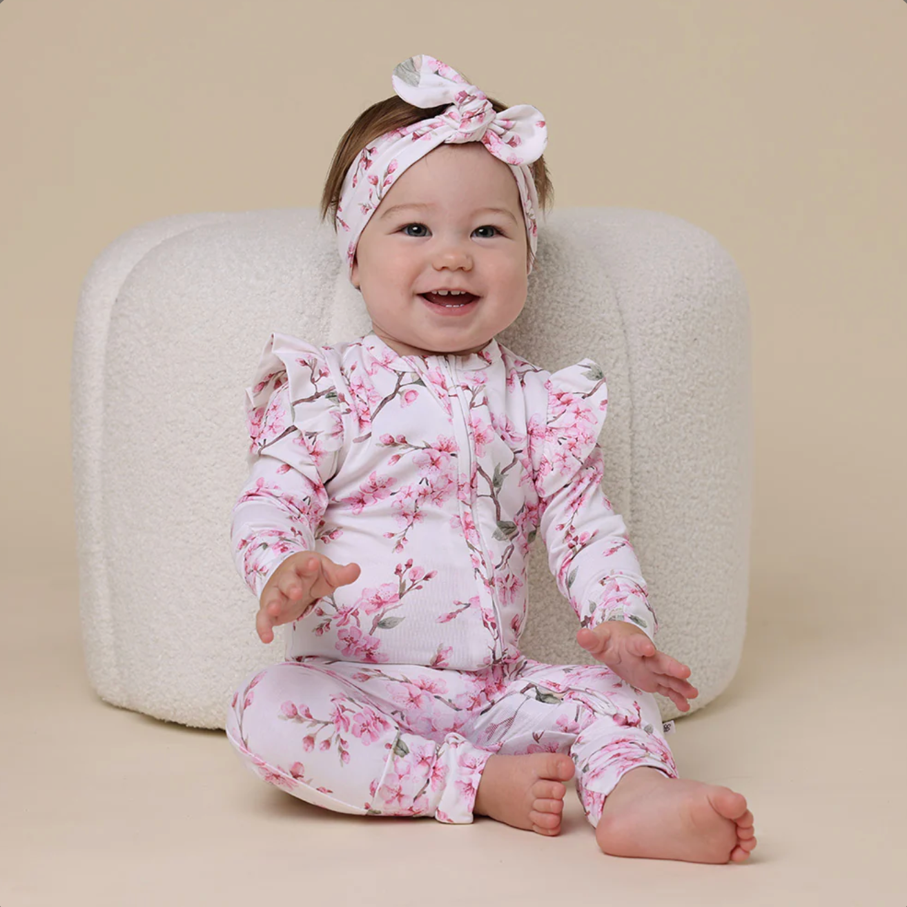 Cherry Blossom Organic Snugglesuit