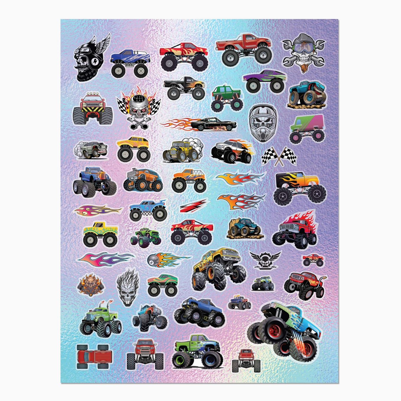 Sticker & Colouring Monster Trucks