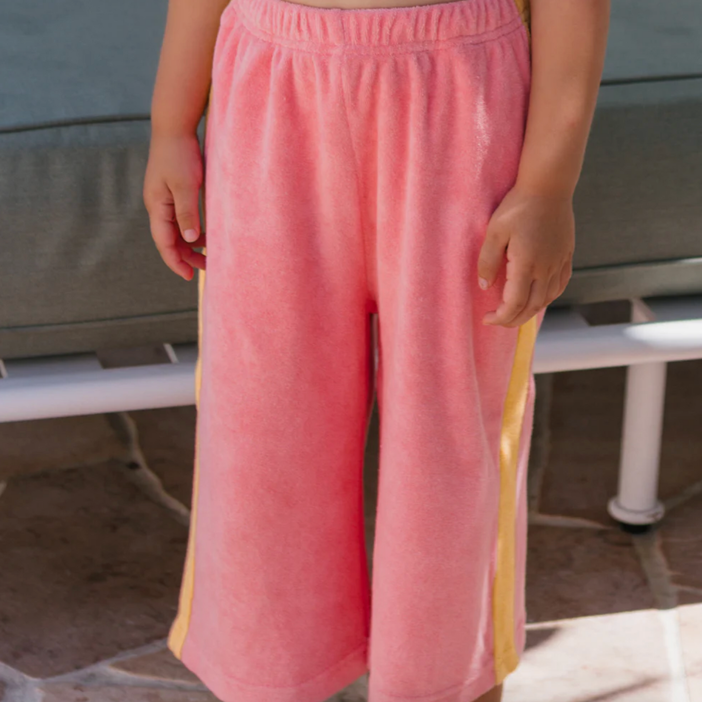 Ciao Tutti Wide Leg Pants Pink Icing & Golden Cream