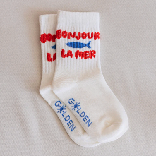 Bonjour La Mer Socks