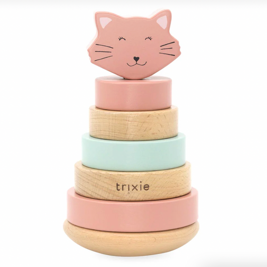 Wooden Stacking Toy, Mrs Cat