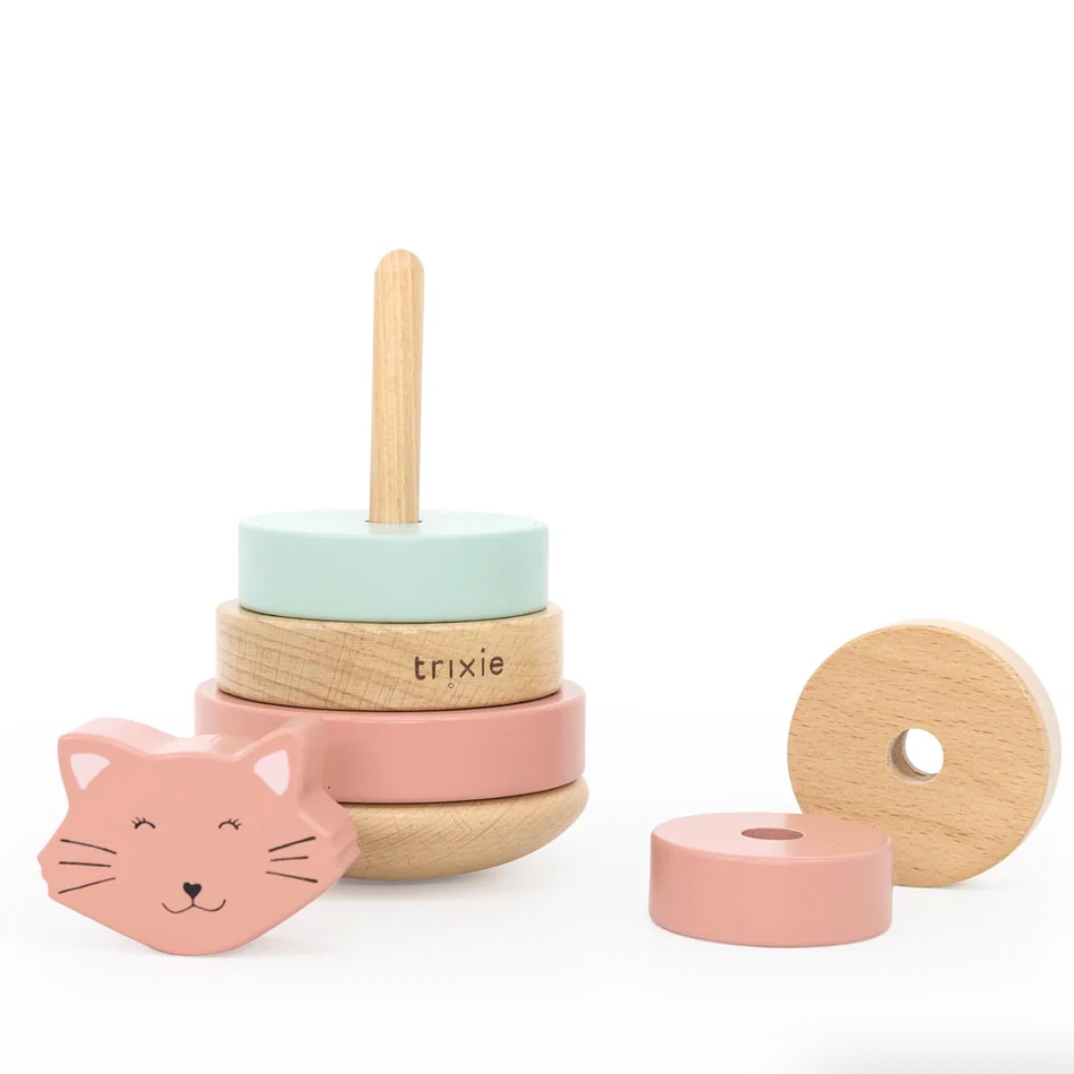 Wooden Stacking Toy, Mrs Cat