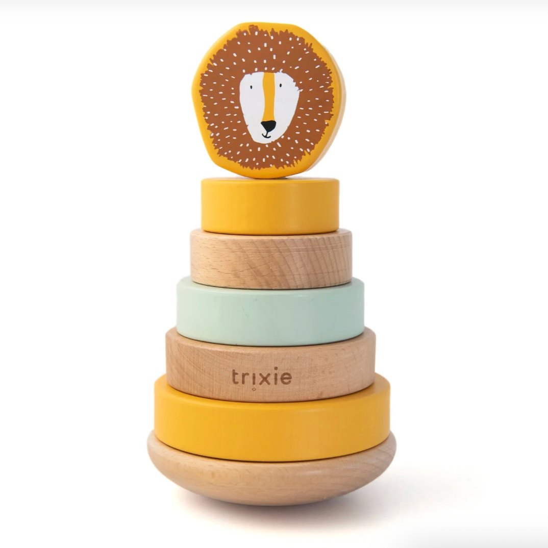 Wooden Stacking Toy, Mr Lion