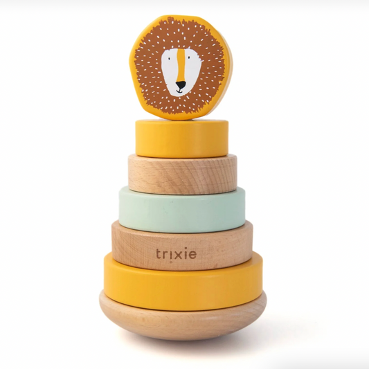 Wooden Stacking Toy, Mr Lion