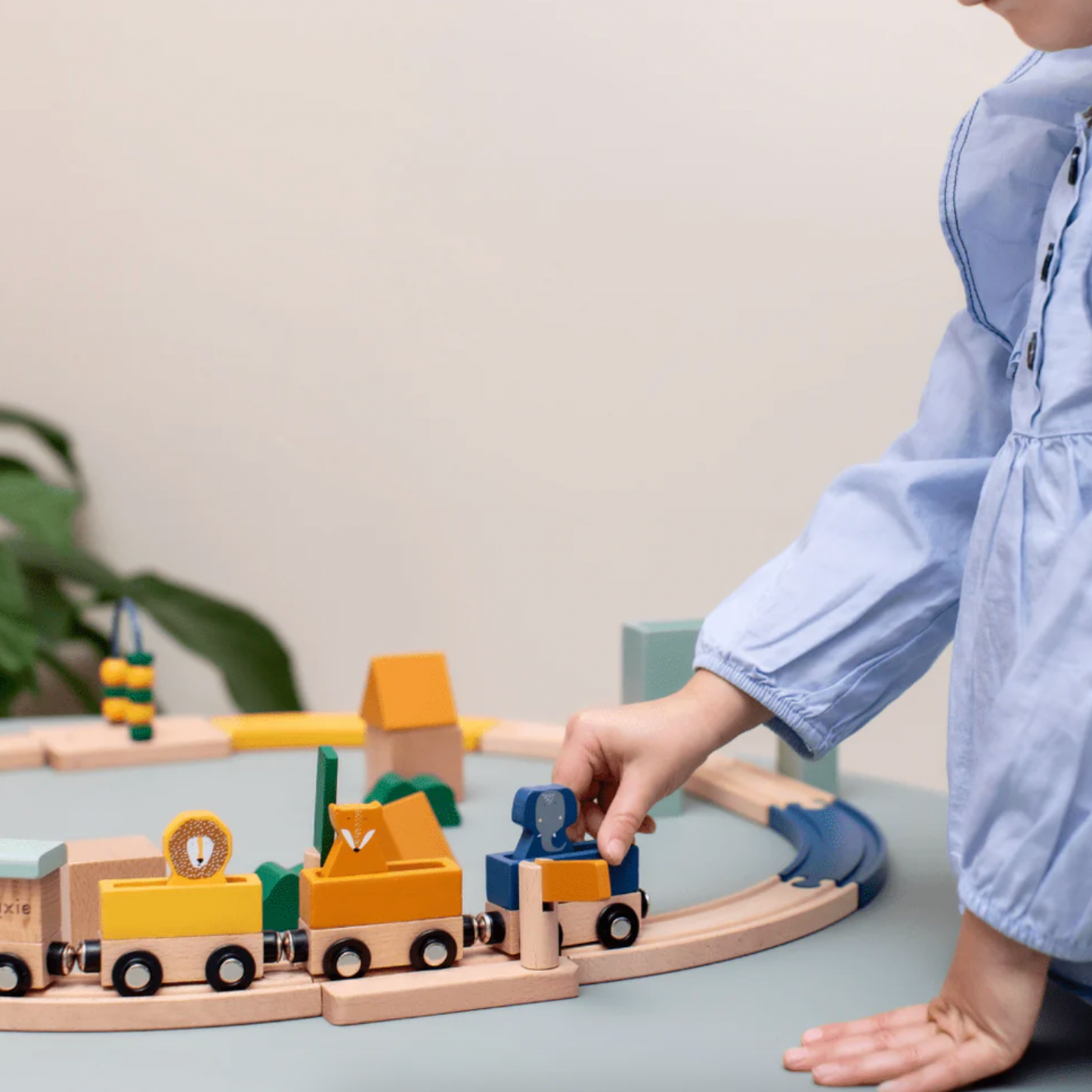 Wooden Railway Set