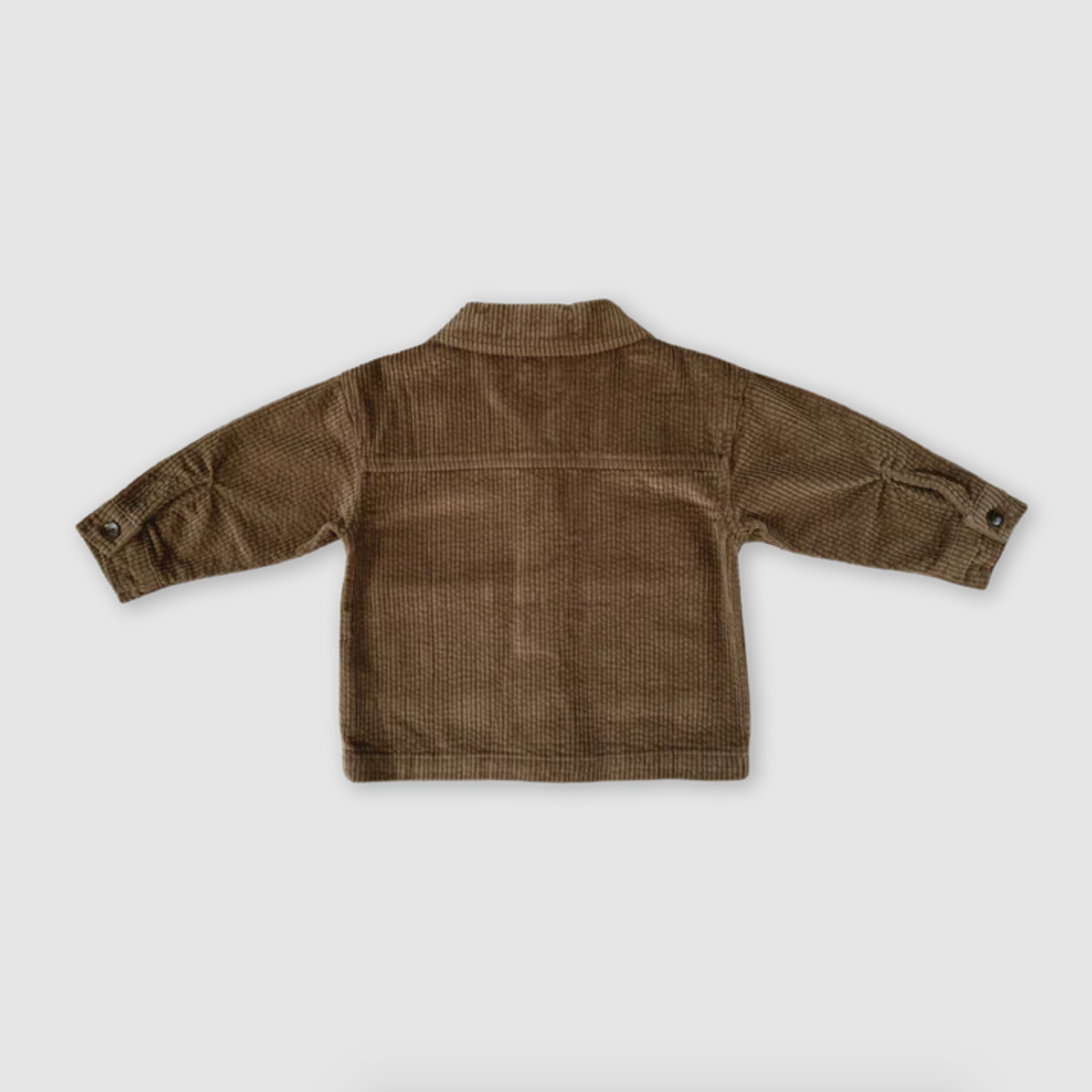 Organic Cord Shirt Jacket, Espresso