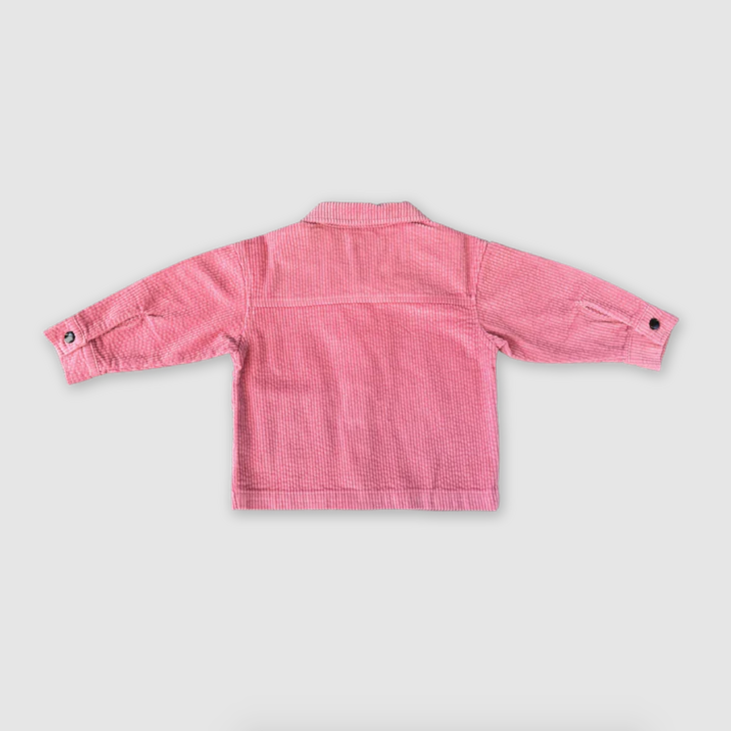 Organic Cord Shirt Jacket, Sorbet