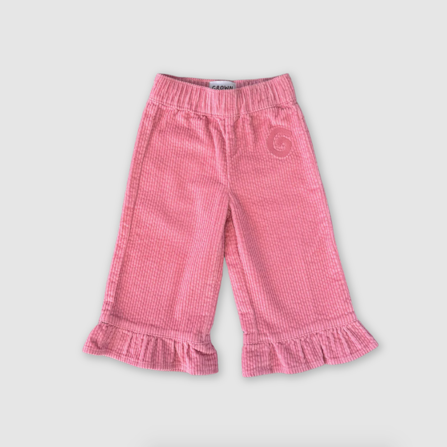 Organic Cord Frill Pant