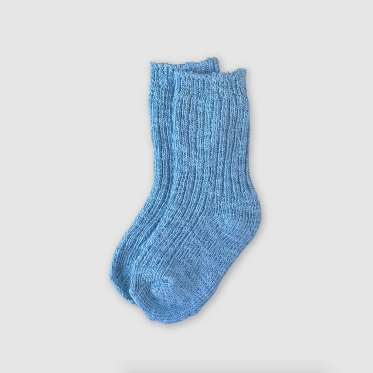 Cotton Slub Chunky Rib Socks