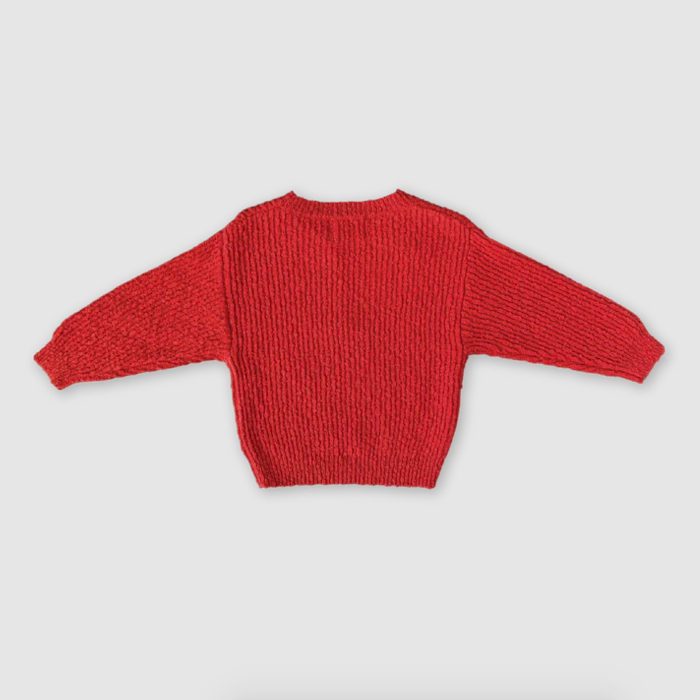 Organic Texture Boucle Knit Pull Over, Sauce