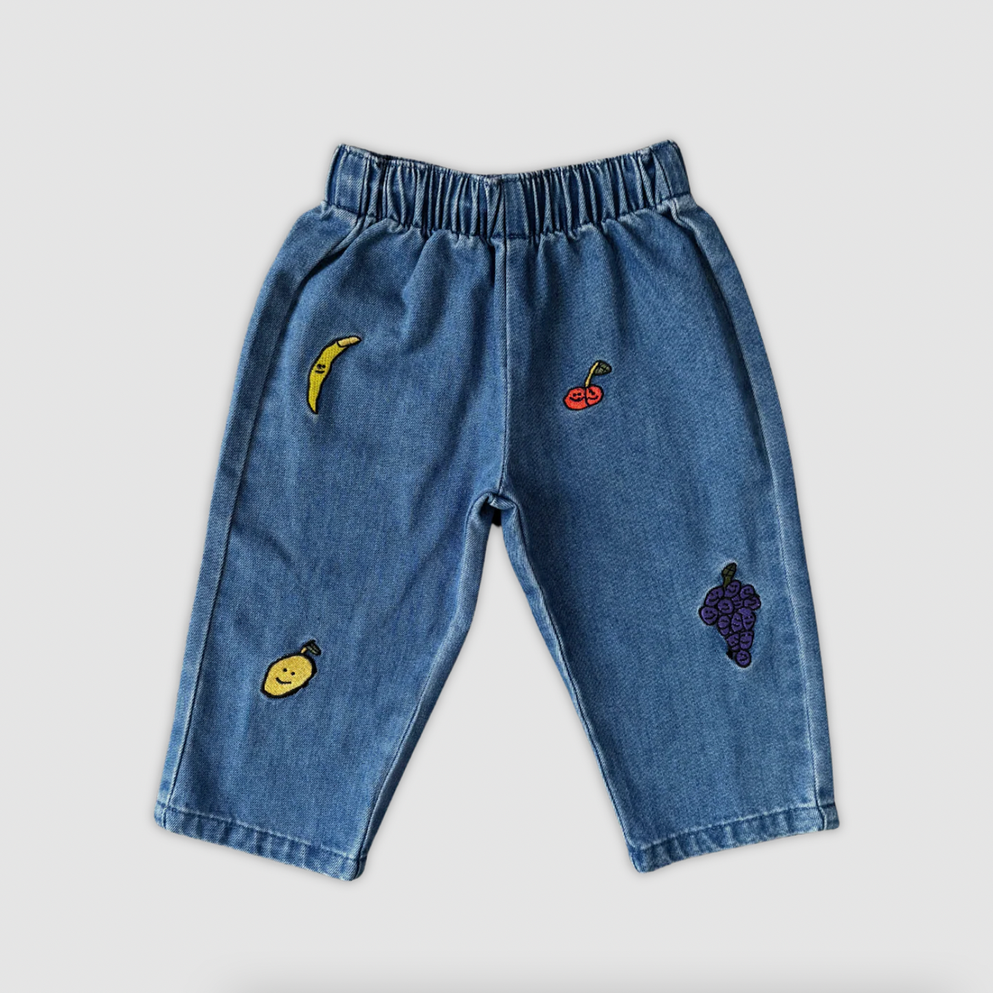 Organic Fruit Salad Denim Pants