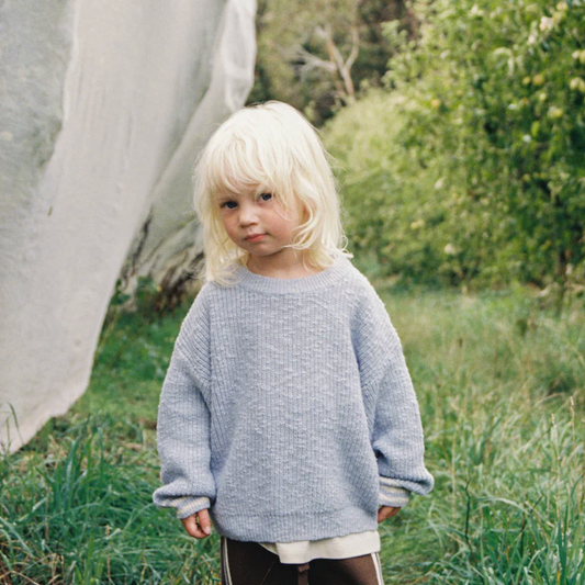 Organic Essential Textured Knit Pull Over