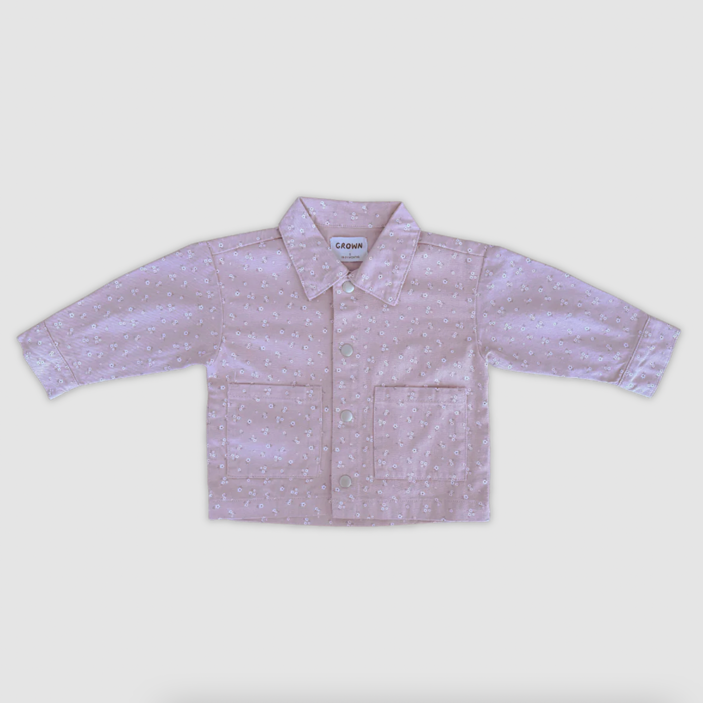 Organic Bloom Denim Shirt Jacket