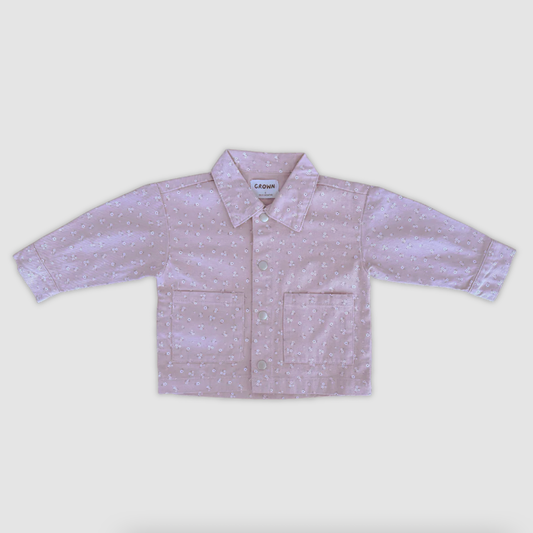 Organic Bloom Denim Shirt Jacket