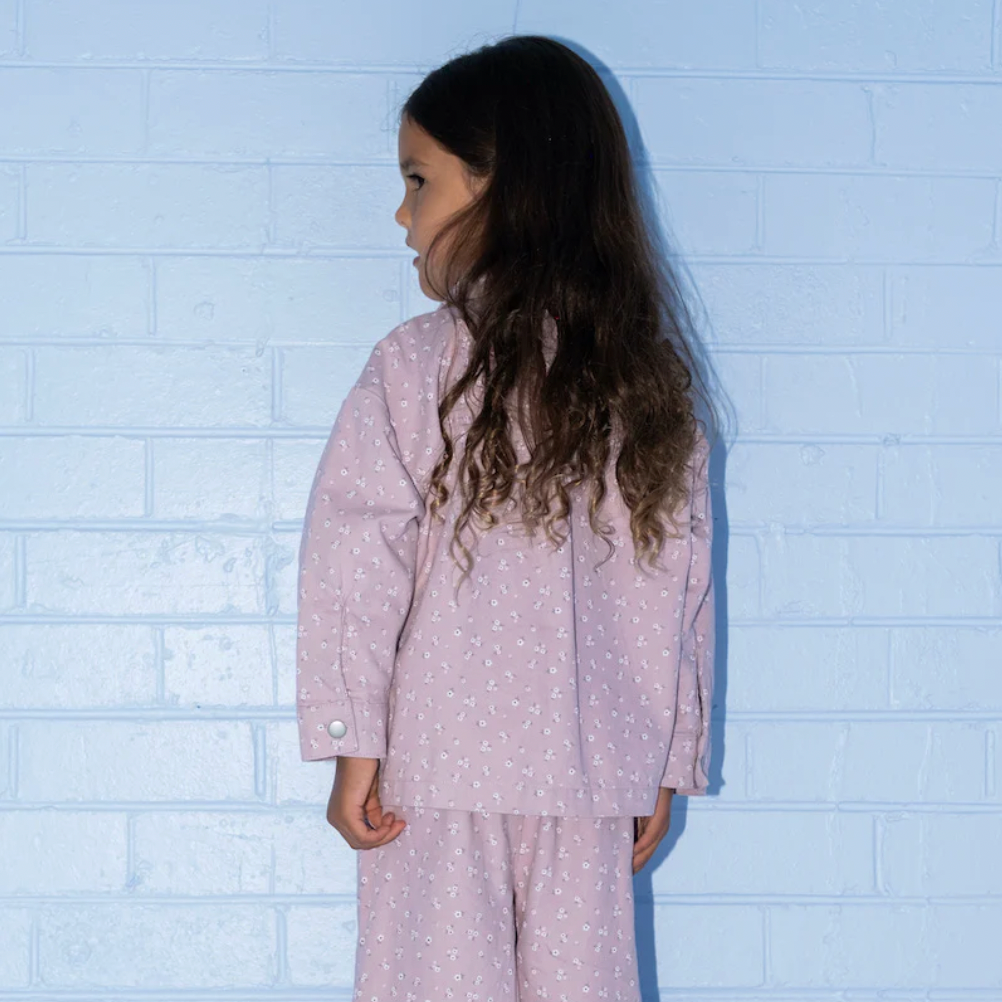 Organic Bloom Denim Shirt Jacket