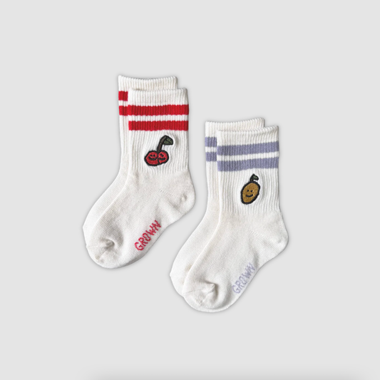 Fruit Salad Cotton Socks 2-Pack