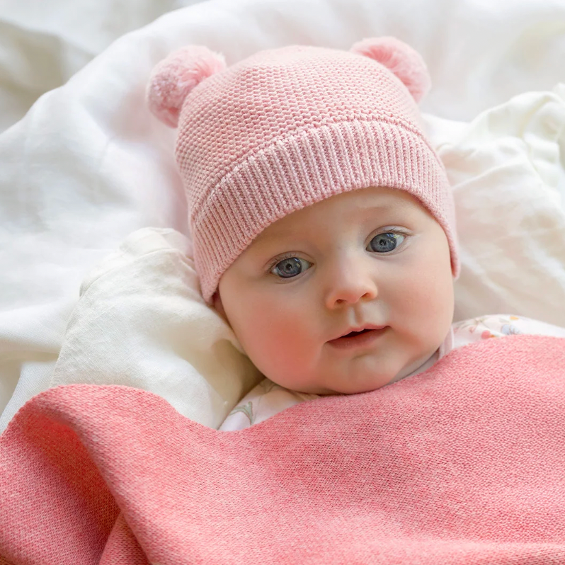 Snowy Beanie, Misty Rose