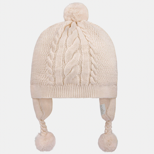 Yummy Earmuff Beanie, Oatmeal
