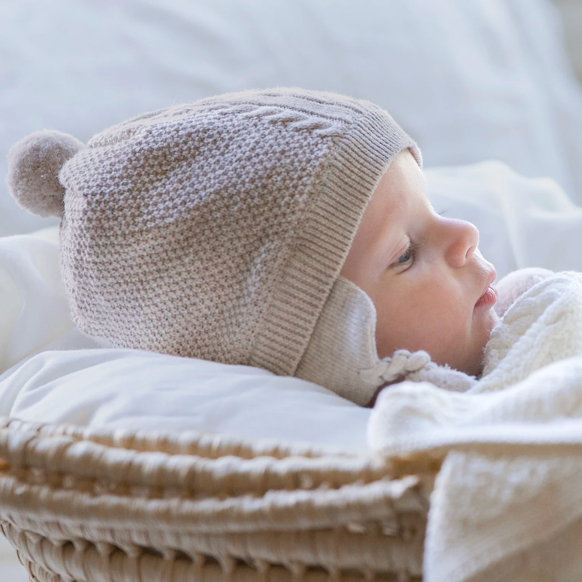 Yummy Earmuff Beanie, Oatmeal