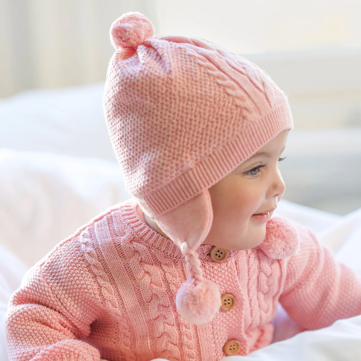 Yummy Earmuff Beanie, Misty Rose