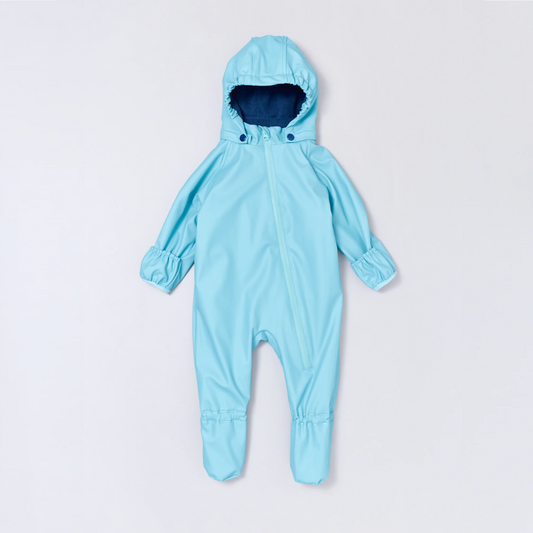 Snowsuit Crawler, Aqua Blue