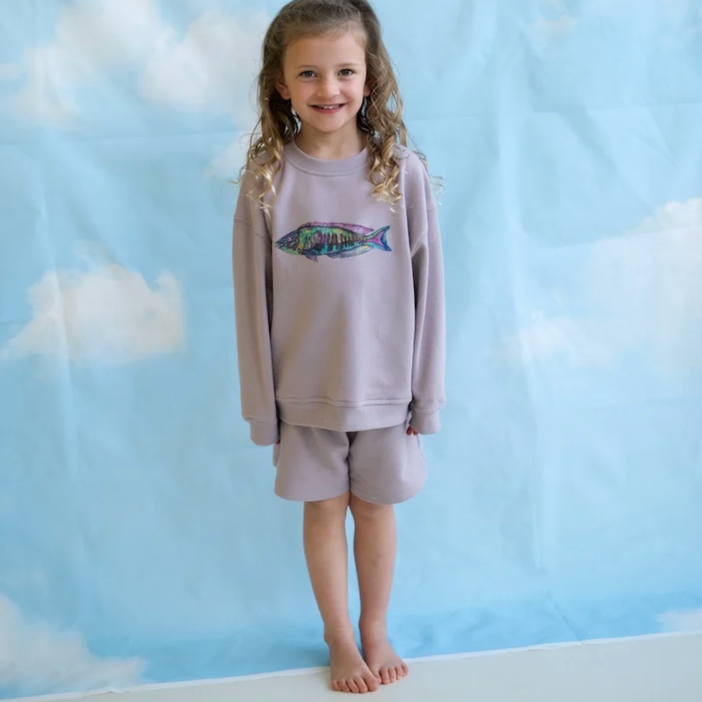 Parrot Fish Shorts, Grape