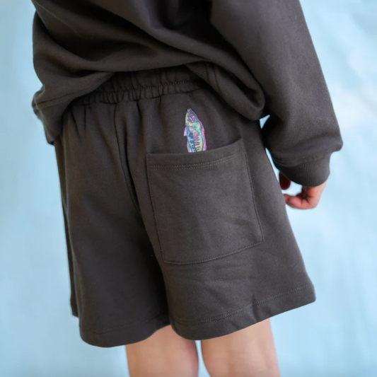 Parrot Fish Shorts, Ash