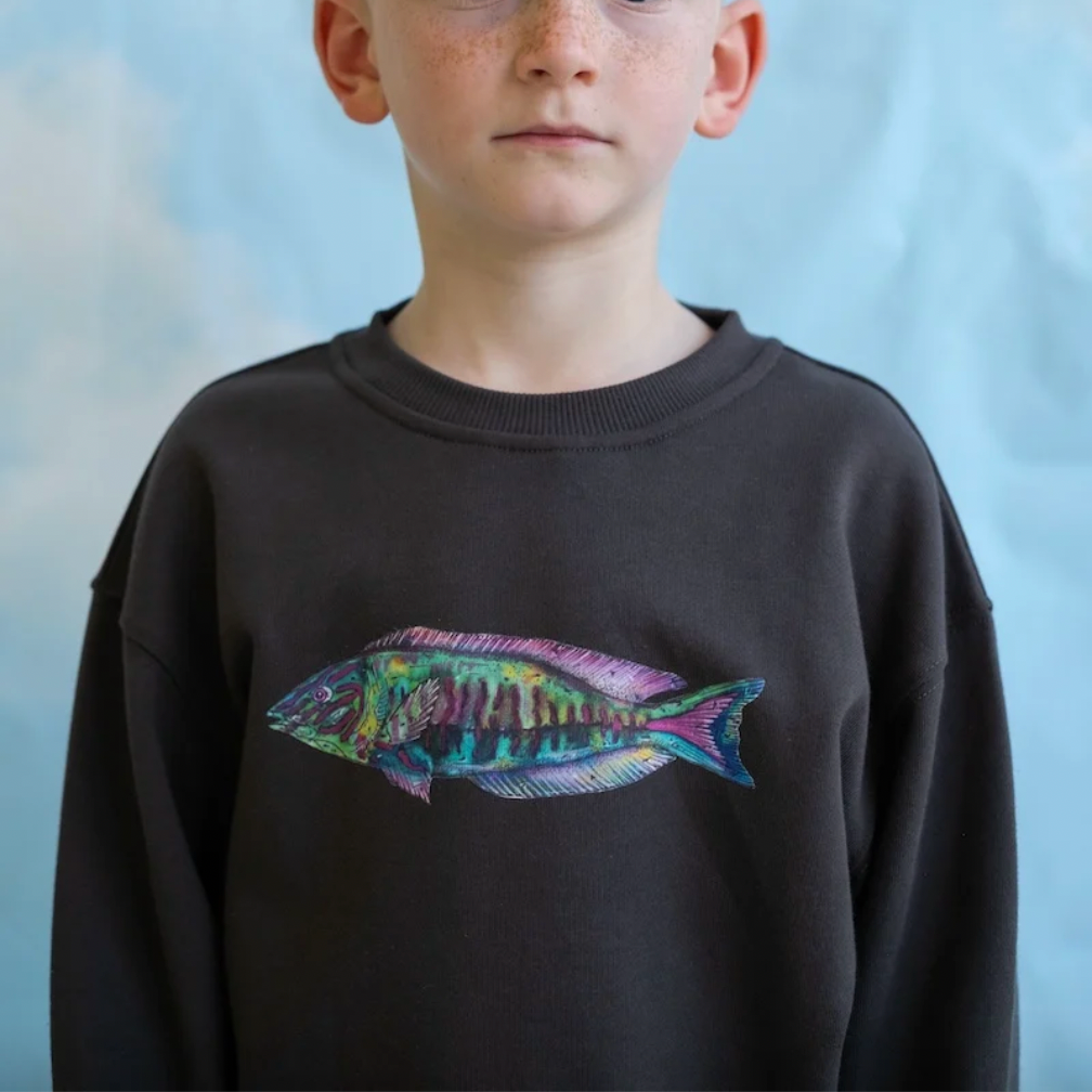 Parrot Fish Jumper, Ash