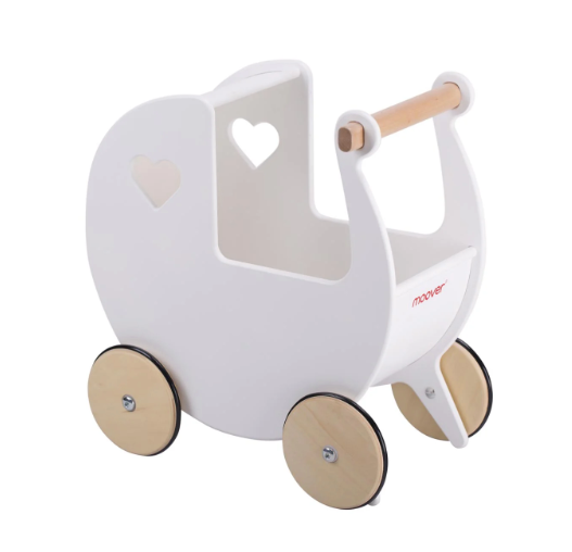 Classic Dolls Pram, White