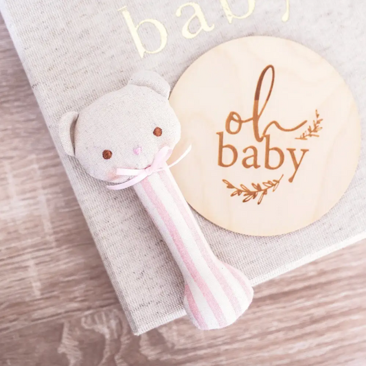 Ted Stick Rattle, Pink