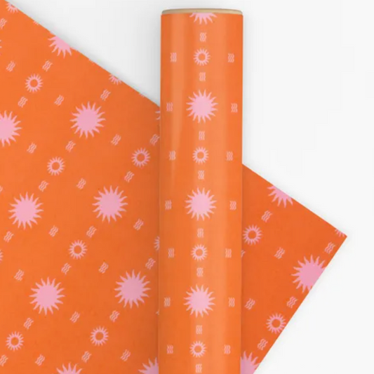 Orange Soleil Wrapping Paper