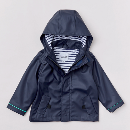 Stripy Sailor Jacket, Midnight Navy