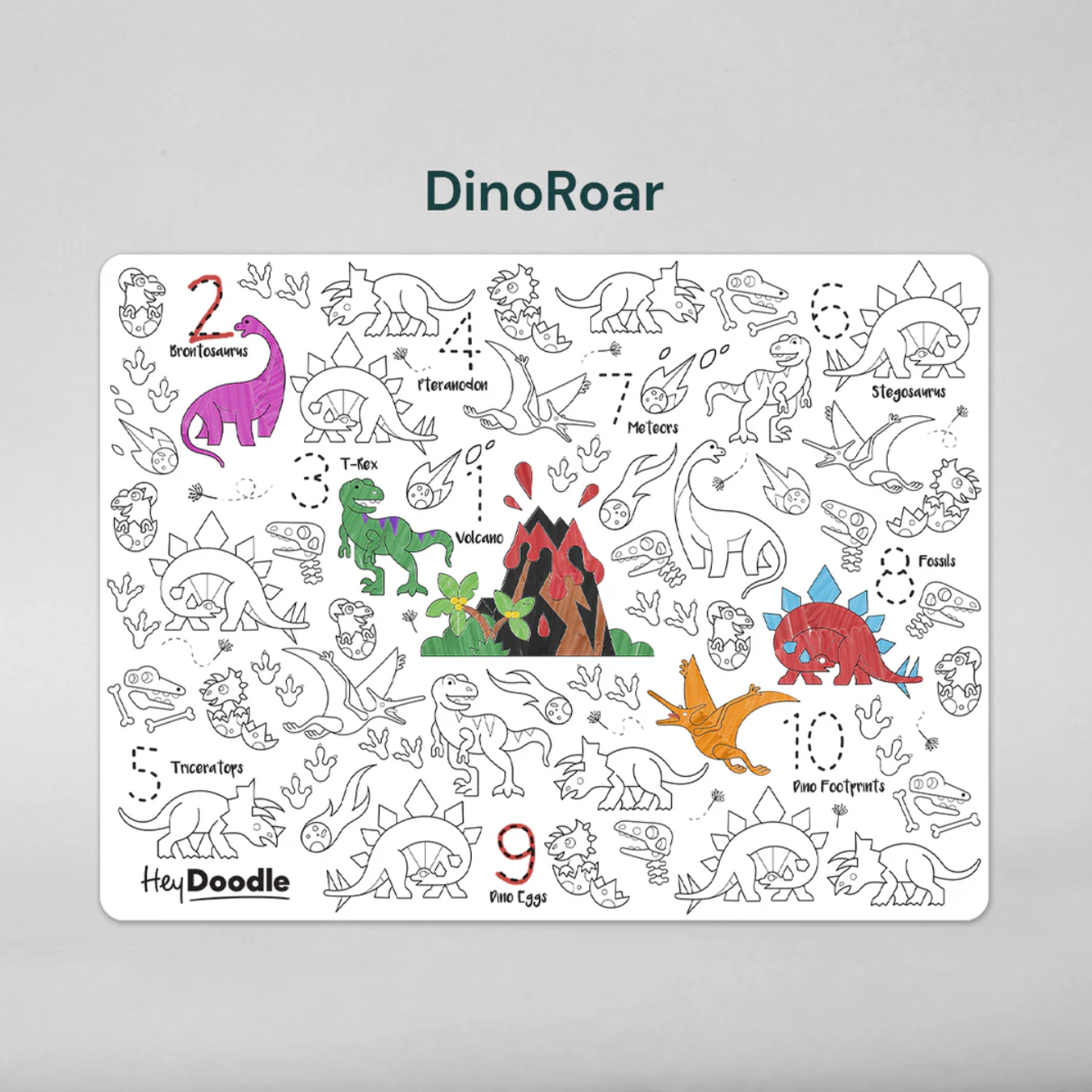 Dino Roar Colouring Mat