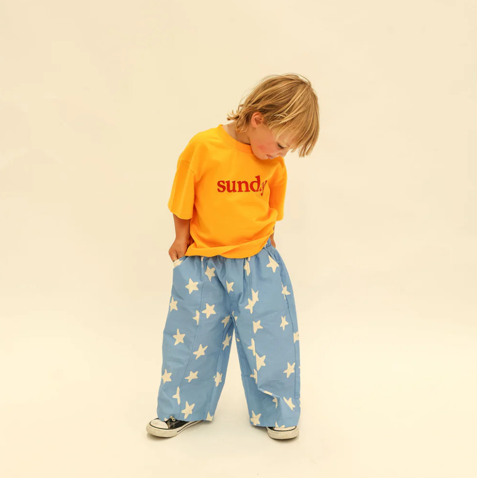 Dusty Star Pants, Cobalt Blue