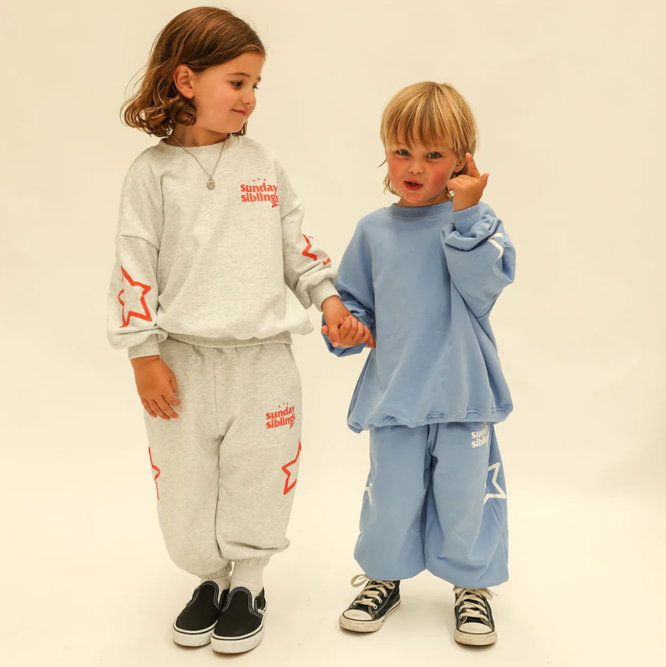 Siblings Set, Blue Sweater