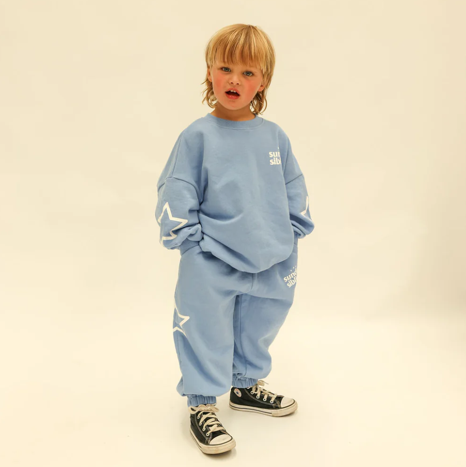 Siblings Set, Blue Sweater