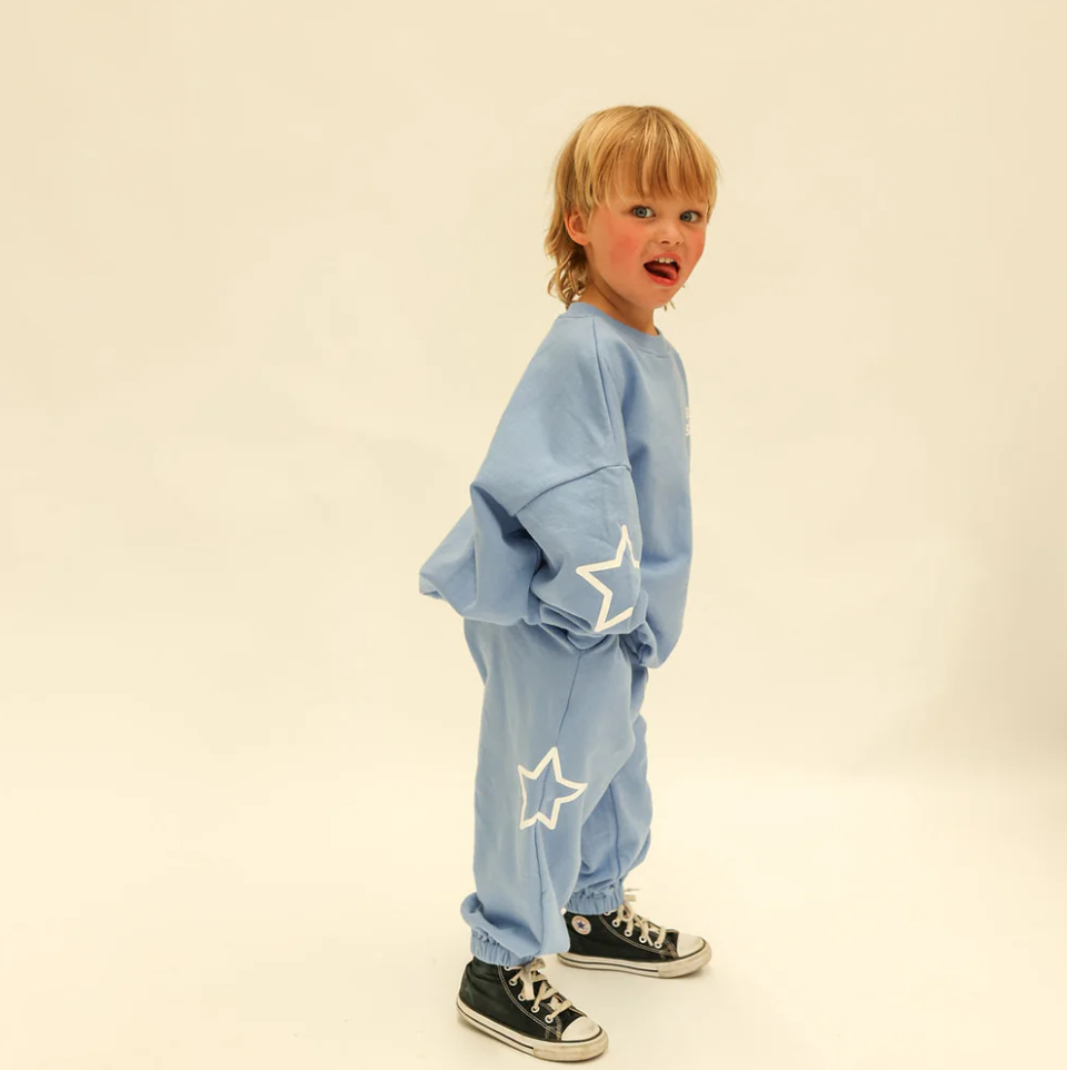 Siblings Set, Blue Sweater