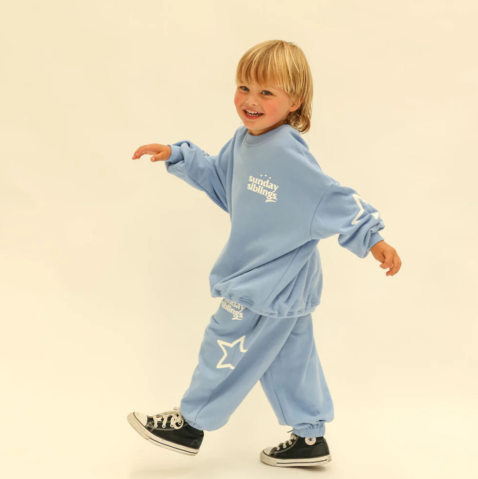 Siblings Set, Blue Sweater