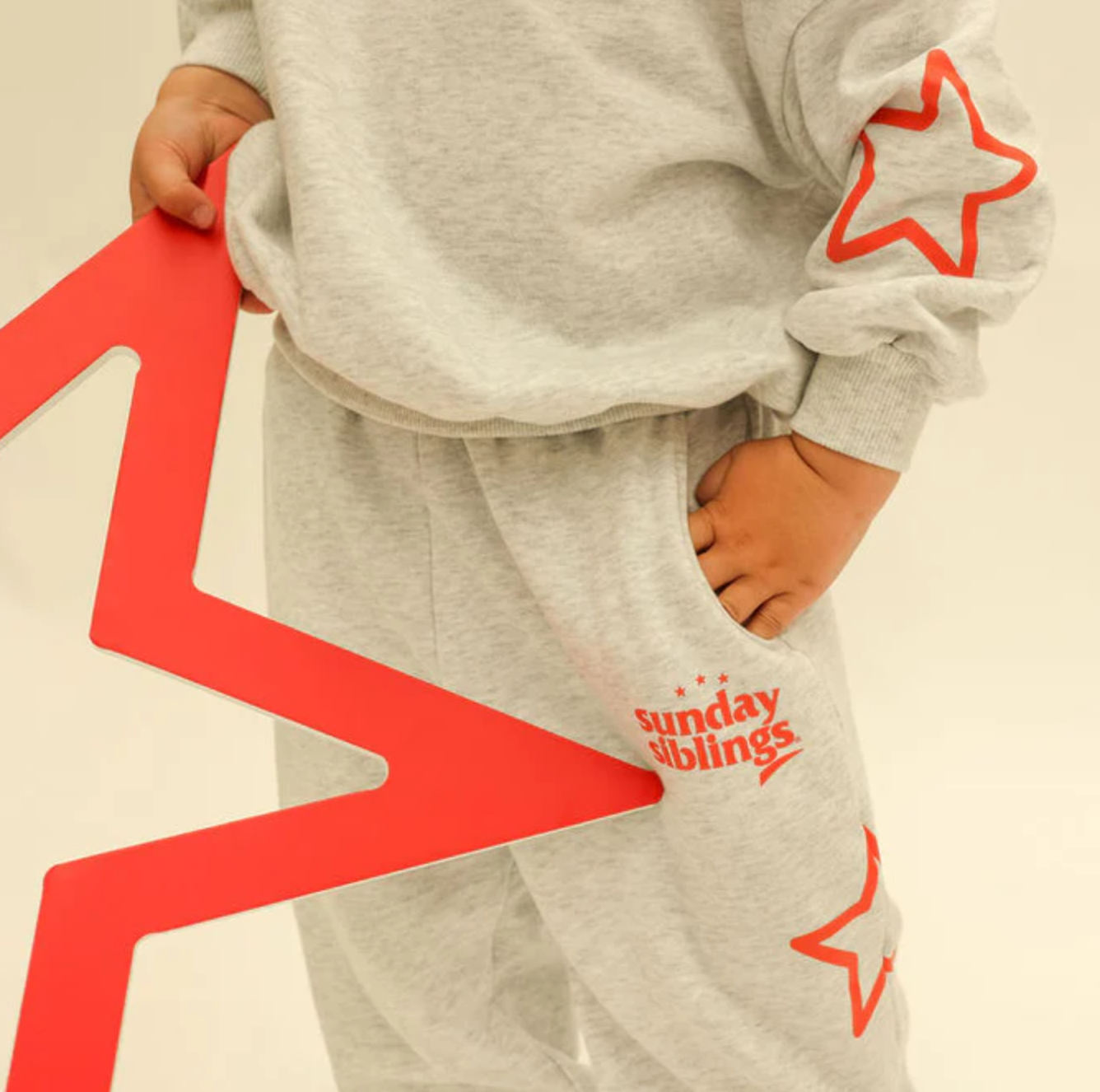 Siblings Set, Grey Trackpants