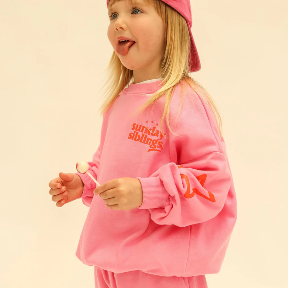Siblings Set, Pink Sweater