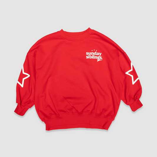 Siblings Set, Red Sweater