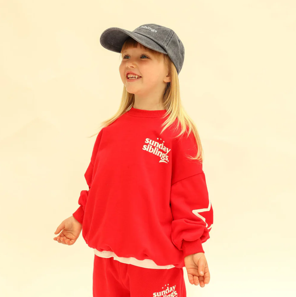 Siblings Set, Red Sweater